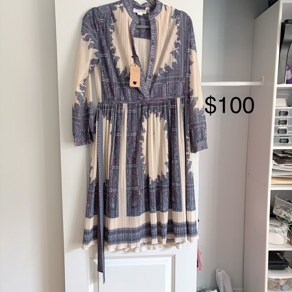 Elegant Multicolor Patterned Women's Dress